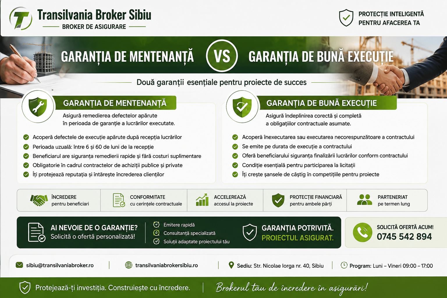 Asigurari Transilvania Broker Sibiu - Garanția de Mentenanță versus Garanția de Buna Executie 1 Garanția de mentenanță versus garanția de buna executie