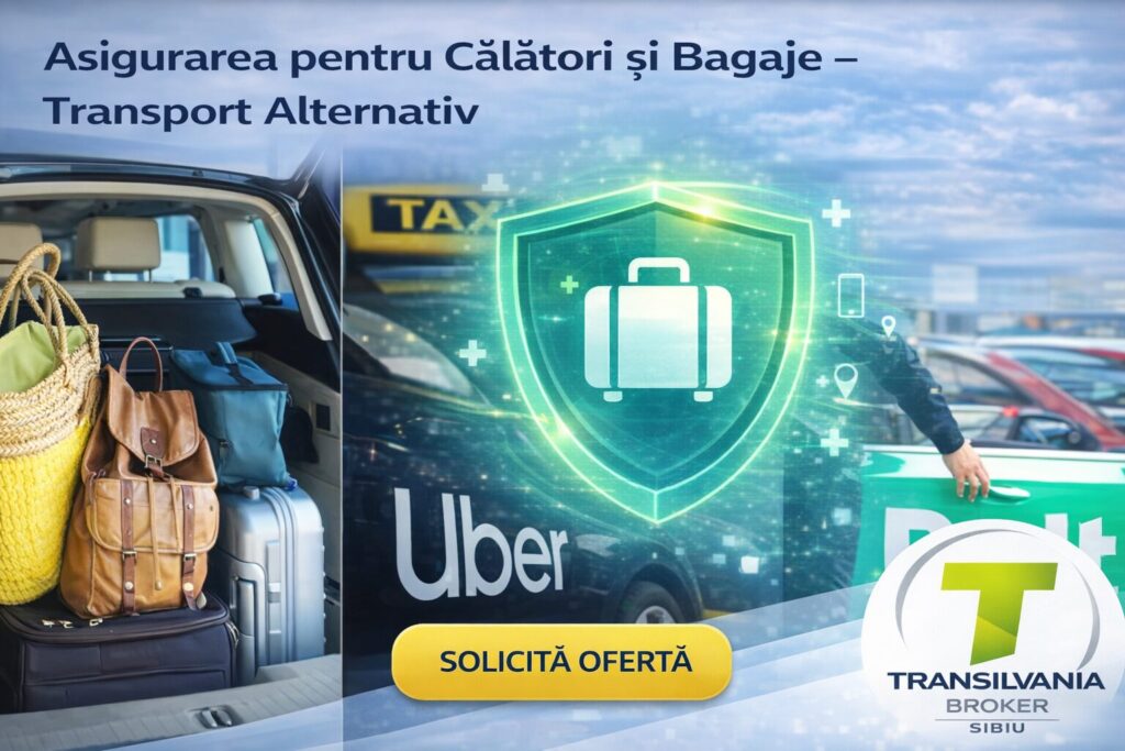 Asigurarea pentru calatori si bagaje taxi, uber, bolt
