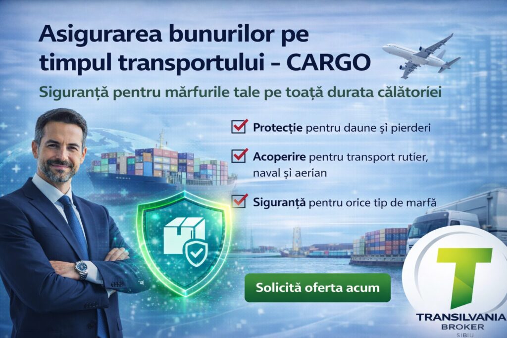 Asigurari Transilvania Broker Sibiu - Asigurarea bunurilor pe timpul transportului - CARGO 1 Asigurarea cargo