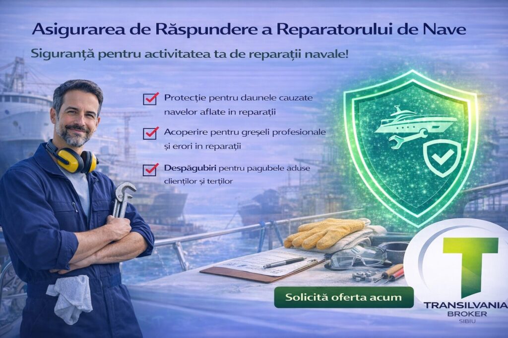 Asigurari Transilvania Broker Sibiu - Asigurarea de Răspundere a Reparatorului de Nave 1 Asigurarea de răspundere a reparatorului de nave