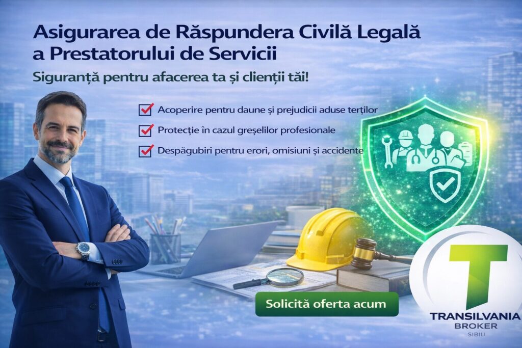 Asigurari Transilvania Broker Sibiu - Asigurarea de Răspunderea Civilă Legală a Prestatorului de Servicii 1 Asigurarea de răspunderea civilă legală a prestatorului de servicii