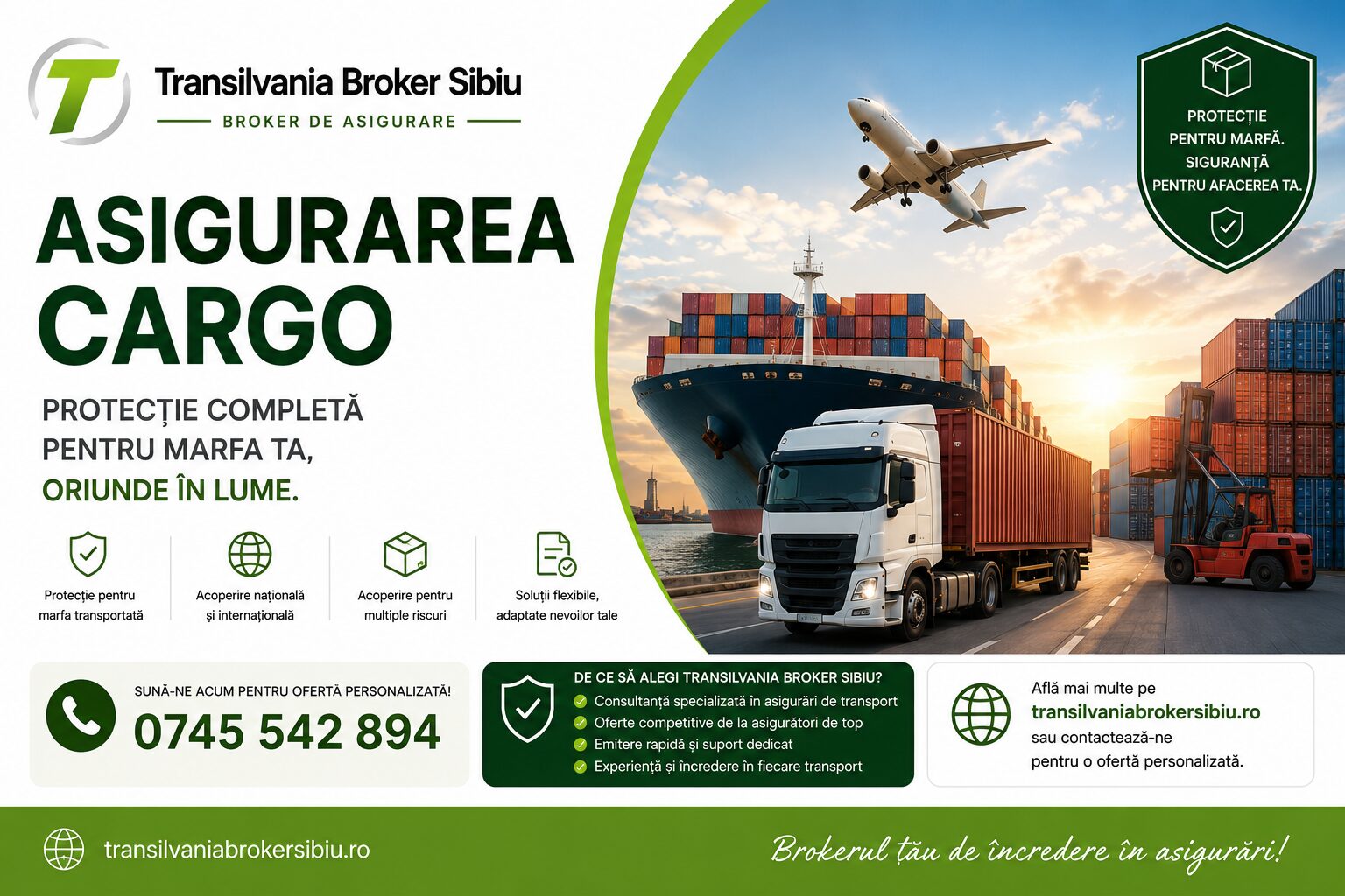 Asigurari Transilvania Broker Sibiu - Asigurarea bunurilor pe timpul transportului - CARGO 1 Asigurarea bunurilor pe timpul transportului – cargo