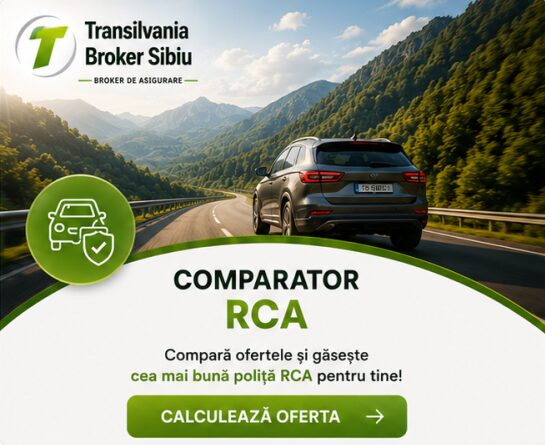 Asigurari Transilvania Broker Sibiu - Cum alegi cea mai bună poliță RCA 1 Banner comparator rca – compară ofertele mai multor asigurători și alege cea mai bună poliță rca online prin transilvania broker sibiu.