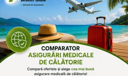 Comparator Asigurare Medicală de Călătorie – Transilvania Broker Sibiu Banner comparator asigurare medicală de călătorie – compară ofertele mai multor asigurători și încheie online asigurarea de călătorie prin transilvania broker sibiu.