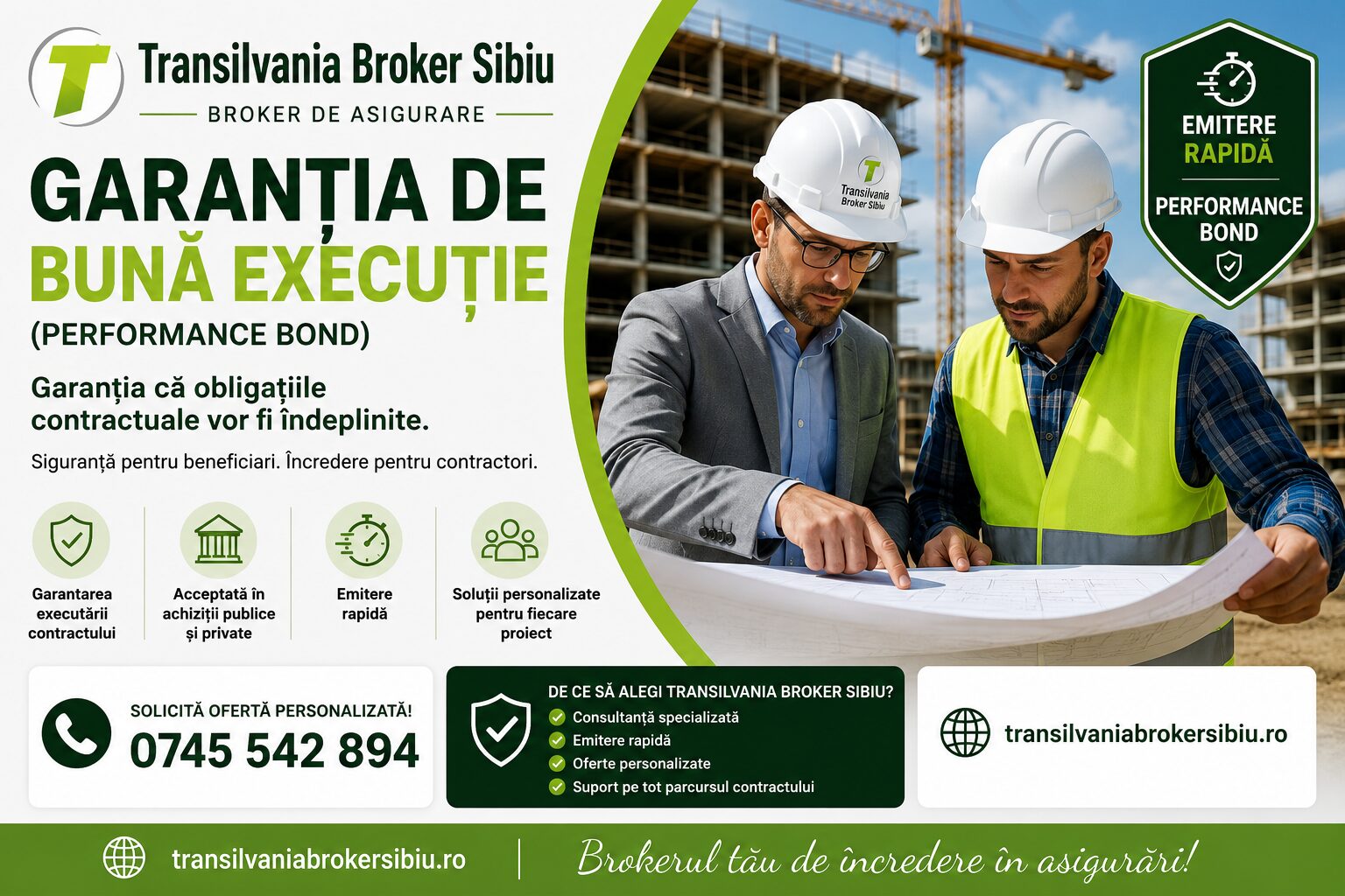 Asigurari Transilvania Broker Sibiu - Garantia de buna executie (PERFORMANCE BOND) Asigurare Garantii 1 Garantia de buna executie - performance bond