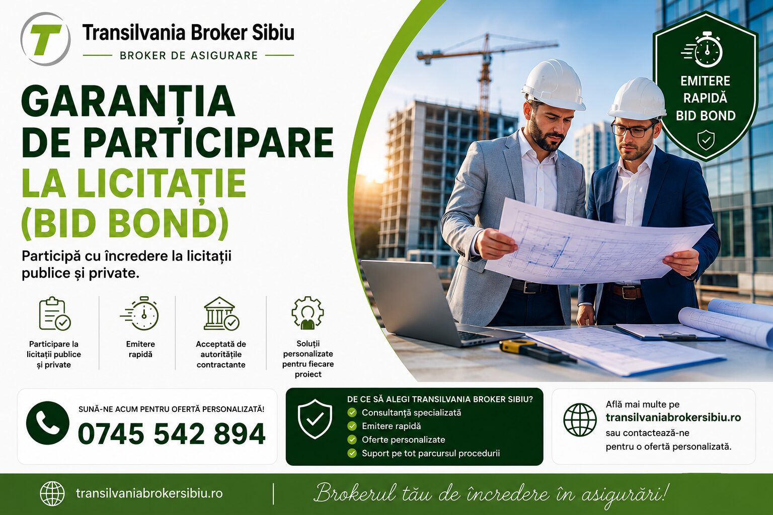 Asigurari Transilvania Broker Sibiu - Garantia de Participare la Licitatii (BID BOND) Asigurare Garantii 1 Garanția de participare la licitație