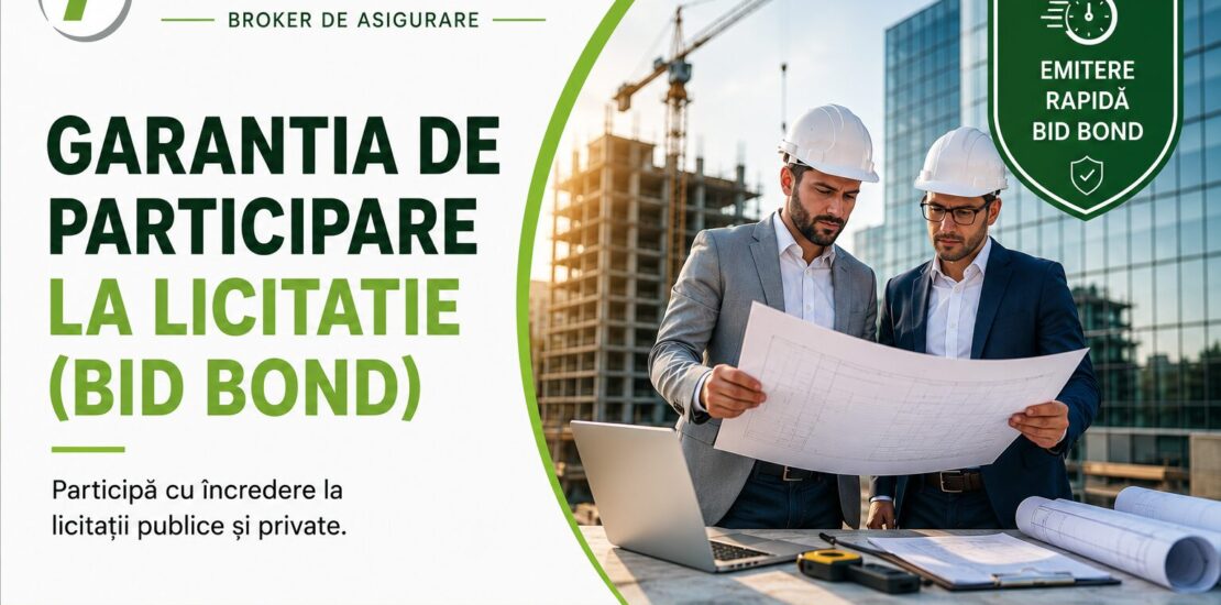 Asigurari Transilvania Broker Sibiu - Ghid pentru Garanții de participare la licitații pentru firmele din Romania 9 Garanția de participare la licitatie (bid bond) prin transilvania broker sibiu, destinată companiilor care participă la licitații publice și private, oferind garanția financiară solicitată de autoritățile contractante conform documentației de atribuire.