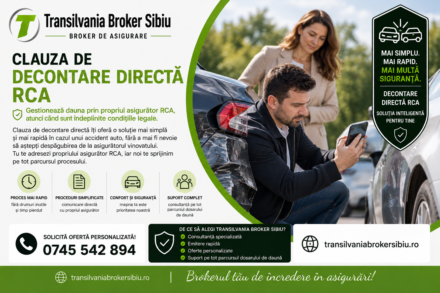 Asigurari Transilvania Broker Sibiu - Clauza de Decontare Directă RCA 1 Clauza de decontare directă rca